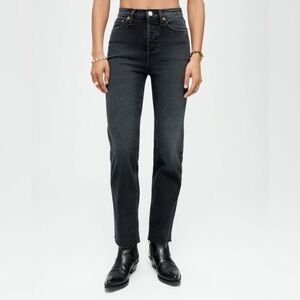 RE/DONE High waisted black jeans
